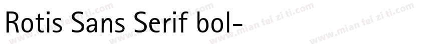 Rotis Sans Serif bol字体转换